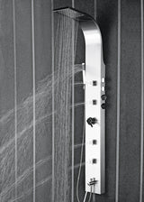 SHOWER PANEL 304 STAINLESS STEEL - AQUANT - ( METALLIC BRUSHED FINISH - - 0x15 mm - 0inchX0.5inch )