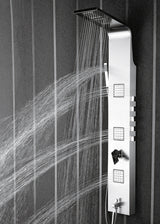 SHOWER PANEL STAINLESS STEEL - AQUANT - ( METALLIC BRUSH FINISH - - 0x0 mm - 0inchX0inch )