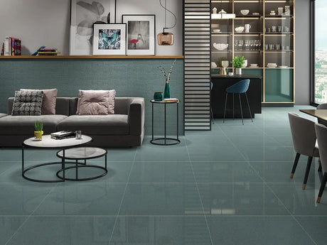 DEEP VERDE GLOSSY - SIMPOLO-TILES -  (  - COURTYARD GLOSSY - 1198x598 mm - 48inchX24inch )