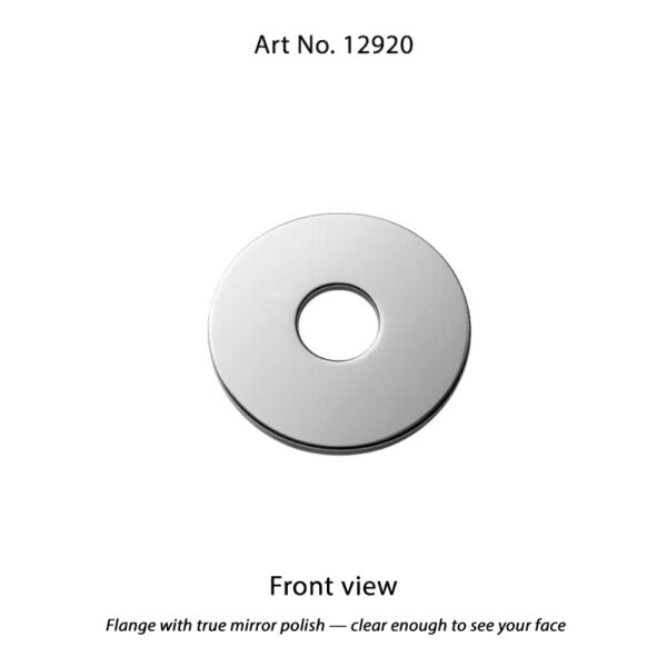 SS FLANGE FLORANTINE - VIKING -  ( POLISHED CHROME -  - 15x70 mm - 0.6inchX2.8inch )