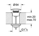 WASTE SET - GROHE -  ( WARM SUNSET - G5 - GROHE - 0x0 mm - 0inchX0inch )