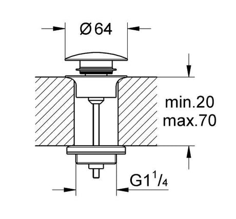 WASTE SET - GROHE -  ( WARM SUNSET - G5 - GROHE - 0x0 mm - 0inchX0inch )