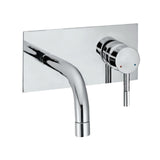 EXPOSED PART KIT OF SINGLE LEVER BASIN MIXER W/SLEEVE (WALL MOUNTED)- JAQUAR FAUCETS - ( CHROME - SOLO - 0x15 mm - 0inchX0.5inch )