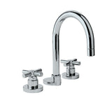 BATH TUB FILLER W/2 CONTROL COCKS & SPT - JAQUAR FAUCETS - ( CHROME - SOLO - 0x15 mm - 0inchX0.5inch )