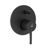 EXPOSED PART KIT OF SINGLE LEVER IN-WALL DIVERTER (COMPATIBLE IN-WALL PART ALD-065M IS SOLD SEPARATELY) - JAQUAR FAUCETS -  ( BLACK MATT - FLORENTINE PRIME - 0x15 mm - 0inchX0.5inch )