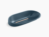 SVEDA LITE OVAL TABLE TOP WASH BASIN - KOHLER LUXURY -  ( PEACOCK GREEN - LUXURY - 663x425 mm - 26.52inchX17inch )