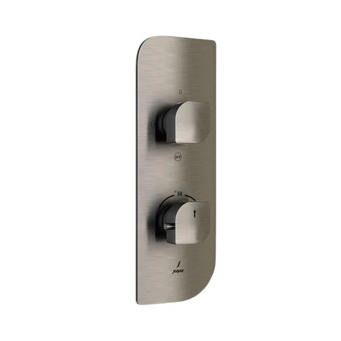 AQUAMAX EXPOSED PART KIT OF THERMOSTATIC SHOWER MIXER WITH 2-WAY OUTLET WITH SLEEVE (COMPATIBLE WITH ALD-681N)- JAQUAR FAUCETS - ( STAINLESS STEEL - ALIVE - 0x20 mm - 0inchX0.75inch )