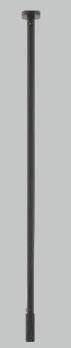 BRASS EXTENSION PIPE FOR CEILING MOUNTED BASIN TAP - AQUANT - ( MATT BLACK - - 300x0 mm - 12inchX0inch )