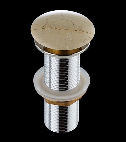 WASTE COUPLING WITH POP-UP FULL THREAD FOR STONE WASH BASIN &ndash; AQUANT - ( CARRARA MARBLE - - 32x120 mm - 1.28inchX4.8inch )