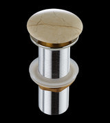 WASTE COUPLING WITH POP-UP FULL THREAD FOR STONE WASH BASIN &ndash; AQUANT - ( CARRARA MARBLE - - 32x120 mm - 1.28inchX4.8inch )