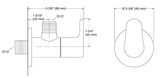 JULY ANGLE VLV G1/2 G13MM - KOHLER POPULAR -  ( ROSE GOLD - POPULAR - 0x0 mm - 0inchX0inch )