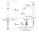 PURIST TALL SINGLE CONTROL LAV FAUCET W/LEVER HANDLE - KOHLER LUXURY -  ( VIBRANT BRUSHED BRONZE - LUXURY - 0x15 mm - 0inchX0.5inch )