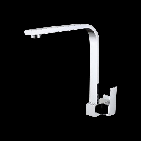 BRASS WALL MOUNTED KITCHEN SINK COCK - AQUANT - ( MATT SS FINISH - KITCHEN FAUCETS - 0x0 mm - 0inchX0inch )
