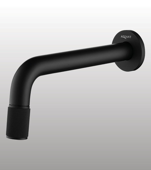 MOUTH OPERATED WALL BASIN TAP - AQUANT -  ( MATT BLACK -  - 210x0 mm - 8.4inchX0inch )