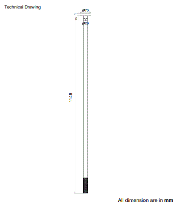 CEILING MOUNTED BRASS BASIN TAP MOUTH OPERATED - AQUANT -  ( ROSE GOLD -  - 1000x0 mm - 40inchX0inch )