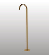 BRASS FLOOR STANDING SPOUT - AQUANT -  ( BRUSHED GOLD -  - 0X1140 MM - 0inchX45.6inch )