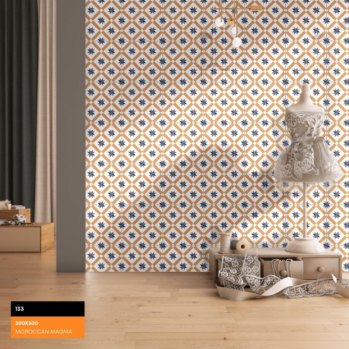 133 HL - CREANZA -  (  - MORROCAN GRANULA SERIES CREANZA - 300x300 mm - 12inchX12inch )