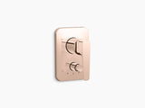 ALEO+TM RECESSED NON-THERMOSTATIC BATH AND SHOWER VALVE TRIM - KOHLER PREMIUM -  ( VIBRANT ROSE GOLD - PREMIUM - 0x15 mm - 0inchX0.5inch )