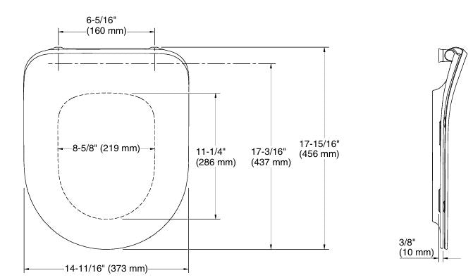 APT ROUND UF SEAT COVER FOR 30306IN-0 - KOHLER POPULAR -  ( WHITE - POPULAR - 0x0 mm - 0inchX0inch )