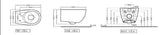 WALL HUNG RIMLESS WC W/S.COVER & ACC.( BOLT DISTANCE 7INCH)- ARTIZE SWARE -  ( WHITE - SIGNAC - 0x0 mm - 0inchX0inch )