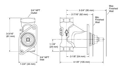 MASTER SHOWER 3/4INCH VOLUME CONTROL VALVE - KOHLER LUXURY - ( - LUXURY - 0x0 mm - 0inchX0inch )