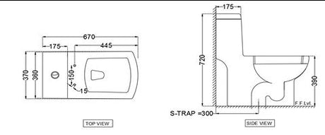 WC 1PC 300MSTR W/FTG& SFT/C/S/S/CV - JAQUAR SWARE -  ( WHITE - LYRIC - 0x0 mm - 0inchx0inch )