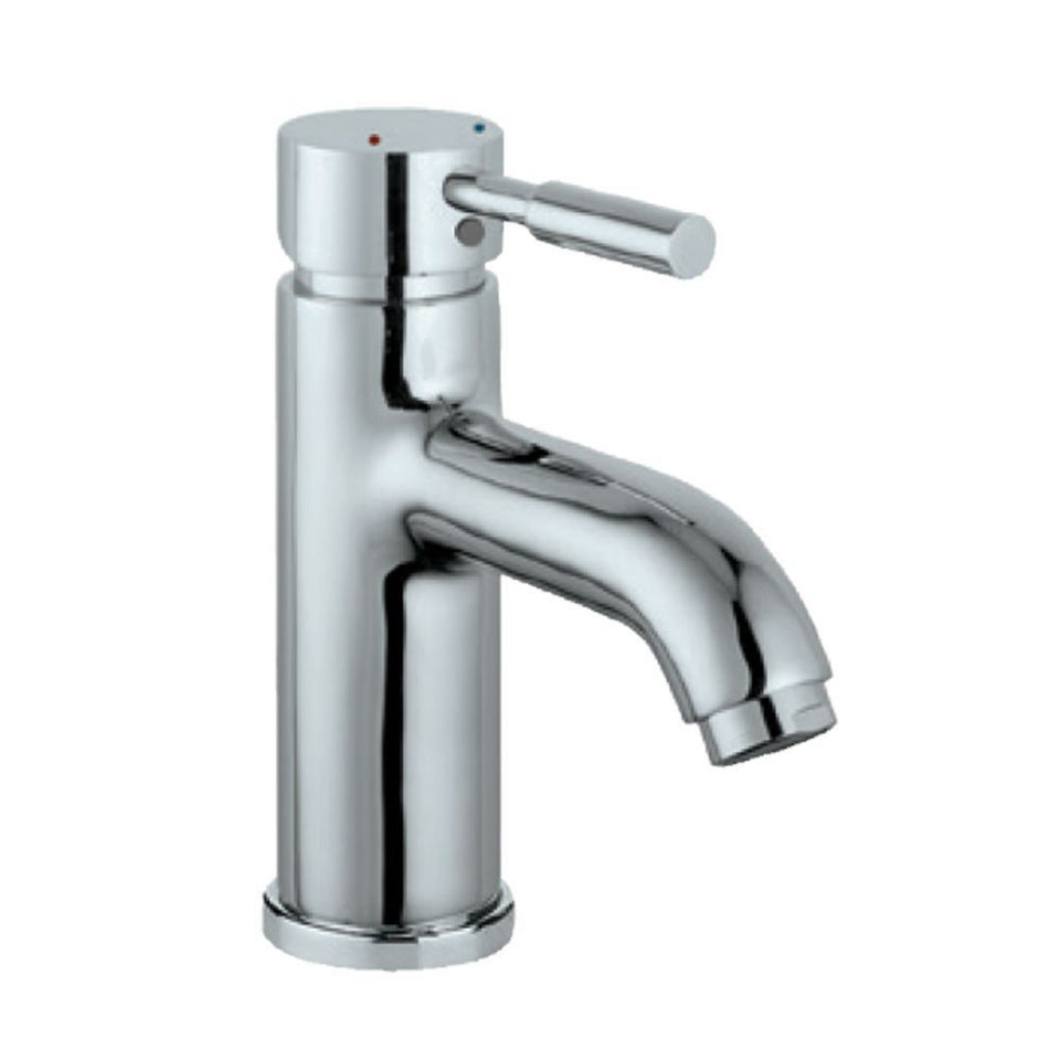 S.L. BASIN MIXER WITH BRAIDED PIPES - JAQUAR FAUCETS - ( CHROME - SOLO - 0x15 mm - 0inchX0.5inch )