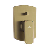 SINGLE LEVER EXPOSED PARTS DIVERTER KIT WITH SLEEVE BUTTON ON TOP (COMPATIBLE WITH ALD-065M)- JAQUAR FAUCETS -  ( ANTIQUE BRONZE - KUBIX PRIME - 0x15 mm - 0inchX0.5inch )