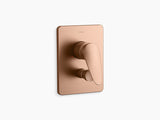 FLUENCE TM AQUA TURBO TM 235 RECESSED NON-THERMOSTATIC BATH AND SHOWER VALVE TRIM - KOHLER PREMIUM -  ( VIBRANT BRUSHED ROSE GOLD - PREMIUM - 0x15 mm - 0inchX0.5inch )