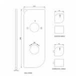 AQUAMAX EXPOSED PART KIT OF THERMOSTATIC SHOWER MIXER WITH 2-WAY OUTLET WITH SLEEVE (COMPATIBLE WITH ALD-681N)- JAQUAR FAUCETS - ( STAINLESS STEEL - ALIVE - 0x20 mm - 0inchX0.75inch )