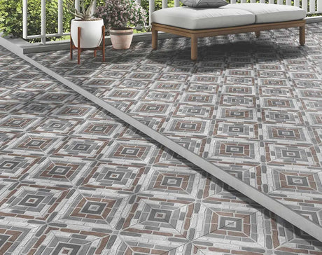 RD 18 MATT - SIMPOLO-TILES -  (  - ROCK DECK MATT - 400x400x12 mm - 16inchX16inchX0.5inch )