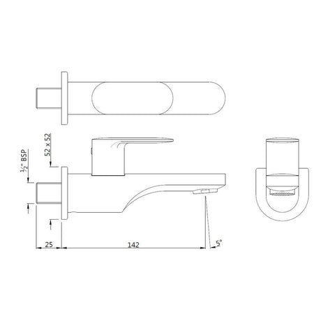 BIB COCK WITH WALL FLANGE - JAQUAR FAUCETS - ( ANTIQUE COPPER - OPAL PRIME - 0x15 mm - 0inchX0.5inch )