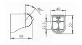 COMPLEMENTARY TM SQUARE HANDSHOWER HOLDER - KOHLER POPULAR -  ( VIBRANT ROSE GOLD - POPULAR - 0x0 mm - 0inchX0inch )