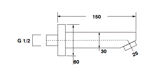 BUTTON SPOUT - AQUANT -  ( CHR -  - 0x0 mm - 0inchx0inch )