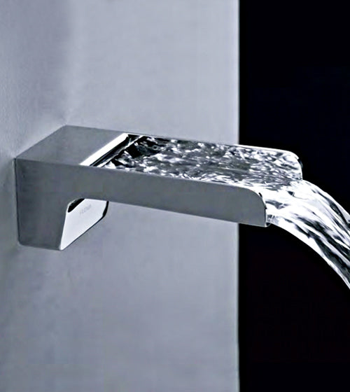 BRASS WATERFALL BATH SPOUT - AQUANT -  ( CHROME -180X80 mm-7.2inchX3.2inch )