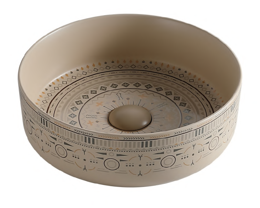 CERAMIC TABLE TOP WASH BASIN - BETTER LIVING -  (  - COLONIAL - 360x360 mm - 14.4inchX14.4inch )
