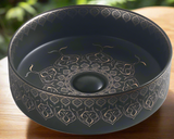 CERAMIC TABLE TOP WASH BASIN - BETTER LIVING -  (  - MOROCCON - 360x360 mm - 14.4inchX14.4inch )