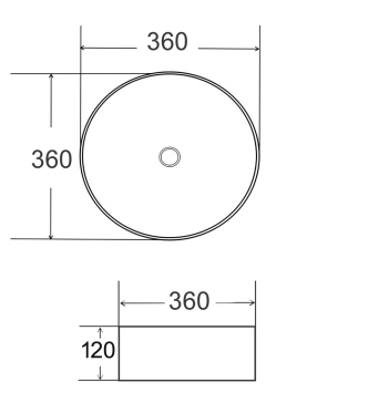 CERAMIC TABLE TOP WASH BASIN - BETTER LIVING -  (  - MOROCCON - 360x360 mm - 14.4inchX14.4inch )