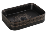 CERAMIC TABLE TOP WASH BASIN - BETTER LIVING -  (  - MOROCCON - 500x345 mm - 20inchX13.8inch )