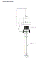 TABLE MOUNTED DEUSCH MIXER - AQUANT -  ( CHROME -  - 0x0 mm - 0inchx0inch )