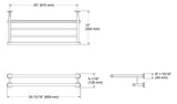 (O2S)PURIST-TOWEL SHELF - KOHLER LUXURY -  ( FRENCH GOLD - LUXURY - 0x0 mm - 0inchx0inch )