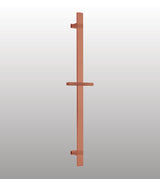 RECTANGULAR SLIDE BRASS SHOWER RAIL - AQUANT -  ( ROSE GOLD -  - 700x0 mm - 28inchX0inch )