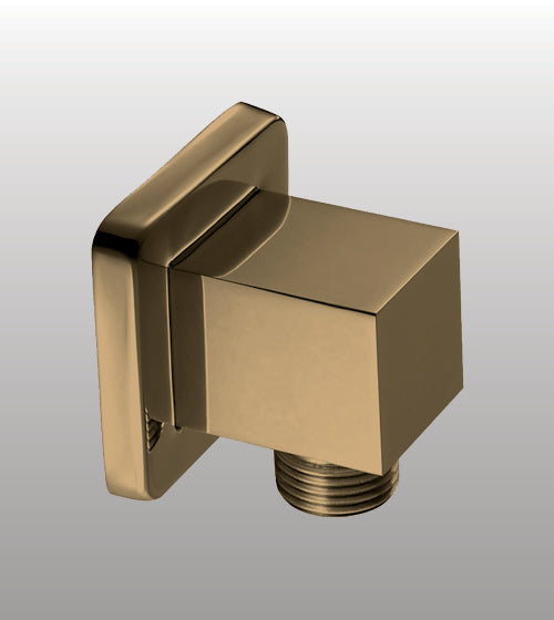 BRASS SQUARE WALL OUTLET - AQUANT -  ( BRUSHED GOLD -  - 0x0 mm - 0inchx0inch )