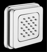 ABS BODY JET W/POWDER FLOW - AQUANT -  ( CHROME -  - 100x100 mm - 4inchX4inch )