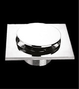 BRASS POP-UP FLOOR TRAP - AQUANT-(CHROME -100x100 mm - 4inchX4inch )