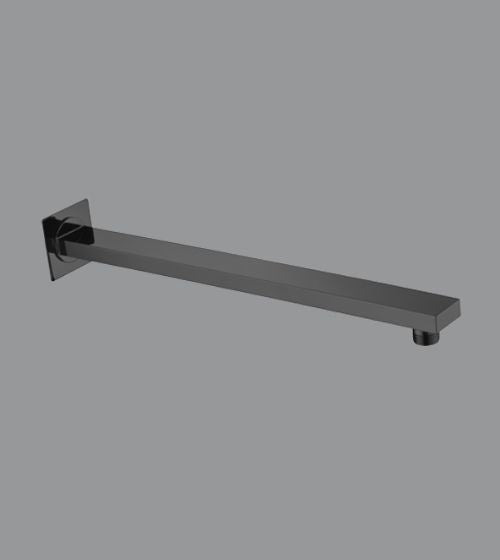 BRASS SHOWER ARM - AQUANT -  ( MATT BLACK -  - 0x400 mm - 0inchX16inch )