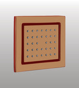BRASS BODY SHOWER BUILT IN CONC SYSTEM - AQUANT -  ( BRUSHED ROSE GOLD -  - 140x140 mm - 5.6inchX5.6inch )
