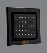 BRASS BODY SHOWER BUILT IN CONC.SYSTEM - AQUANT -  ( MATT BLACK -  - 140x140 mm - 6inchX6inch )