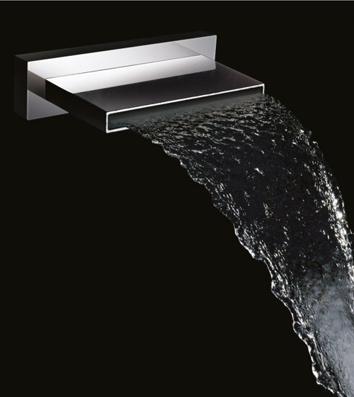 ABS WATERFALL SHOWER/BATH SPOUT - AQUANT -  ( CHROME -  - 200x125 mm - 8inchX5inch )