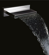 ABS WATERFALL SHOWER/BATH SPOUT - AQUANT -  ( CHROME -  - 200x125 mm - 8inchX5inch )